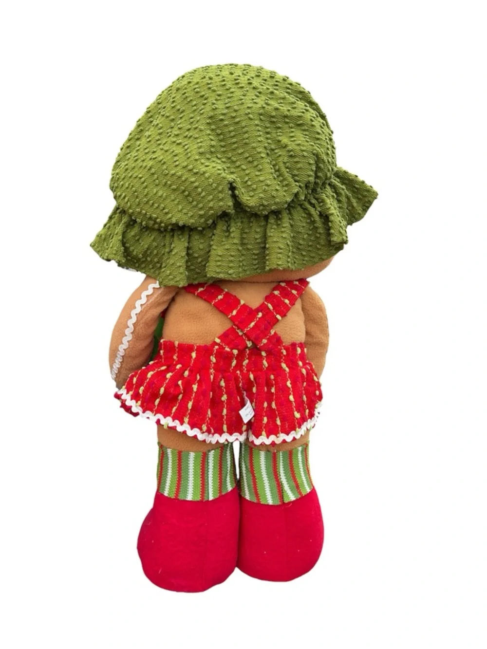Kitschy Cottagecore Retro Happy Gingerbread Woman Christmas Porch Home Decor 90s